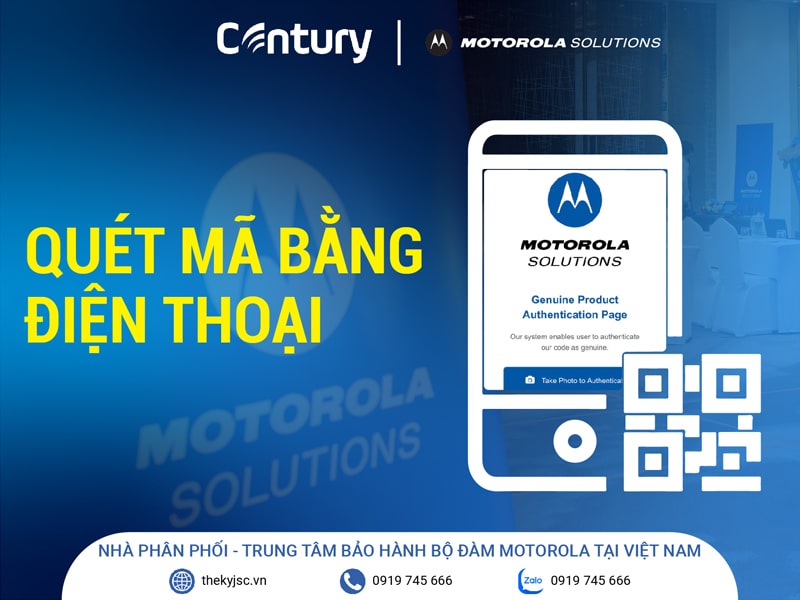 Ban chỉ cần một chiếc điện thoại thông minh để kiểm tra máy bộ đàm Motorola chính hãng